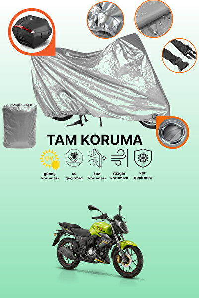 dokaca Gray Lock and Tail Bag Compatible Rks Rk125-S Compatible Motorcycle Ta...