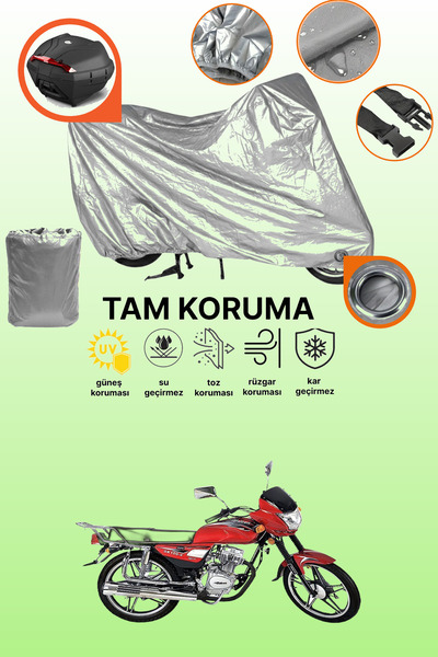 dokaca غطاء حماية للدراجات النارية متوافق مع فالكون سبورت 100 لوكس، غطاء حماية رمادي اللون