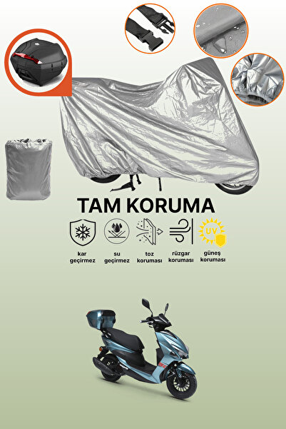 dokaca حقيبة خلفية رمادية متوافقة مع قماش المحرك المتوافق مع Kuba Pesaro 50 X