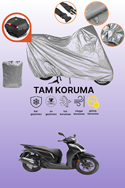 dokaca Gray Rear Bag Compatible Honda Sh 300 Compatible Motorcycle Tarpaulin,...