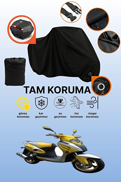 dokaca Black Lock and Tail Bag Compatible Mondial 150 Rr Compatible Motorcycl...