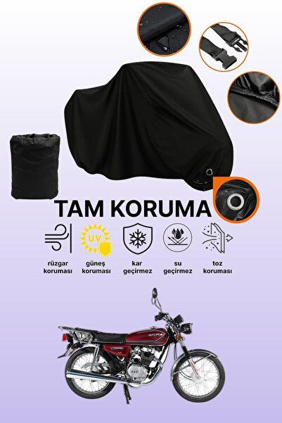 dokaca غطاء دراجة نارية متوافق مع Arora AR 100-8 Sport من Black Lock، غطاء واقي