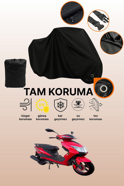 dokaca قماش دراجة نارية متوافق مع موتولوكس نيرفانا برو متوافق مع القفل الأسود