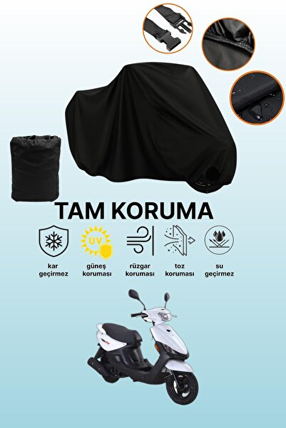 dokaca Black Rks Rico Compatible Motor Tarpaulin, Protective Cover, Motorcycl...