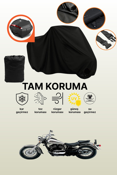 dokaca Black Tail Bag Compatible Kawasaki Vn 800 Classic Compatible Motorcycl...