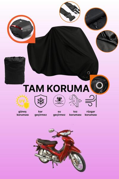 dokaca Black Lock and Tail Bag Compatible Mondial 110 ft Compatible Motorcycl...