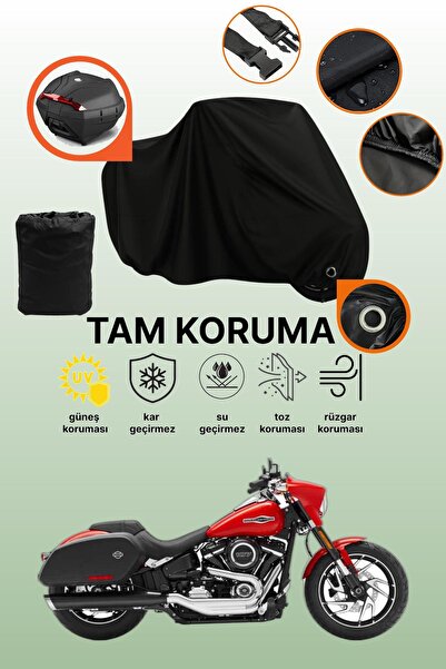 dokaca حقيبة خلفية وقفل أسود متوافقة مع دراجة هارلي ديفيدسون سوفتيل سبورت جلايد