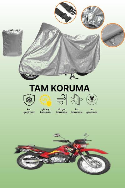 dokaca Gray Mondial 150 Ut Compatible Motorcycle Tarpaulin, Protective Cover,...