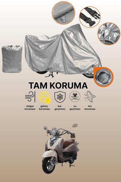 dokaca Gray Lock Compatible Mondial 125 Znu and Compatible Motorcycle Cover, ...