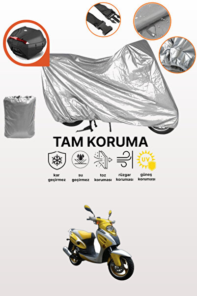 dokaca Mondial 125 Rr Compatible Motorcycle Tarpaulin Compatible with Grey Ta...