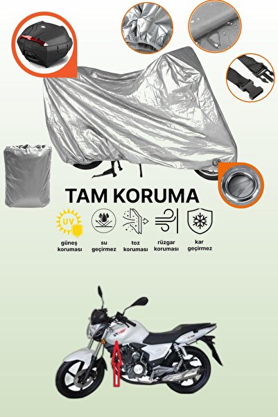 dokaca Gray Lock and Tail Bag Compatible Rks Titanic 150-R Compatible Motorcy...