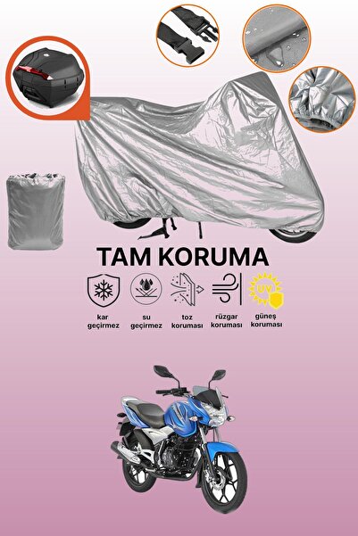 dokaca حقيبة خلفية رمادية متوافقة مع Bajaj Discover 150 S، غطاء واقي للدراجة ...