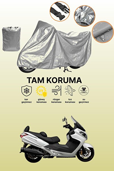 dokaca Gray Rear Bag and Lock Incompatible Sym Maxi 400I Compatible Motorcycl...