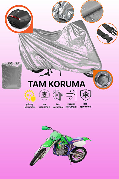 dokaca Gray Lock and Tail Bag Compatible Kawasaki Klx 650 Compatible Motorcyc...