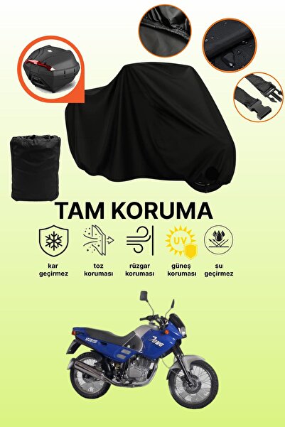 dokaca حقيبة خلفية سوداء متوافقة مع Jawa 250، غطاء دراجة نارية متوافق مع اللي...