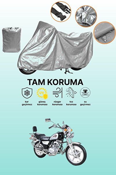 dokaca حقيبة خلفية وقفل باللون الرمادي لا يتناسبان مع قماش الدراجة النارية Ku...