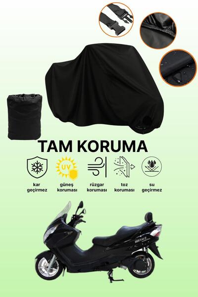 dokaca Black Mondial 250 Buffalo Compatible Motorcycle Cover, Protective Cover, Motorcycle Tarpaulin