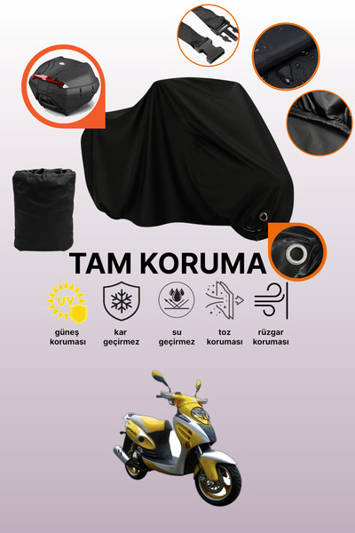 dokaca Black Lock and Tail Bag Compatible Mondial 125 Rr Compatible Motorcycl...