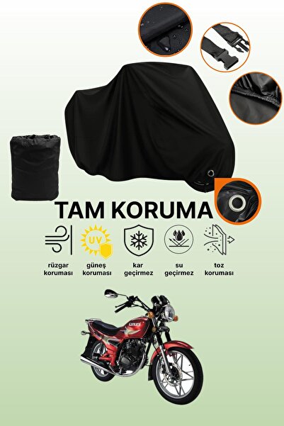 dokaca Black Lock Compatible Kanuni Seyhan 125 Compatible Motorcycle Cover, P...