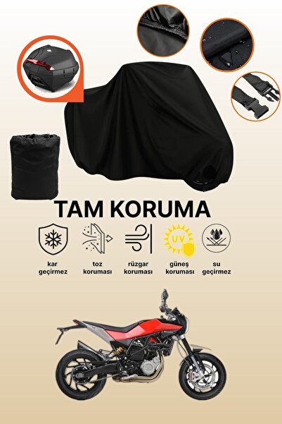 dokaca Black Rear Bag Compatible Husqvarna Nuda 900 Compatible Motorcycle Tar...
