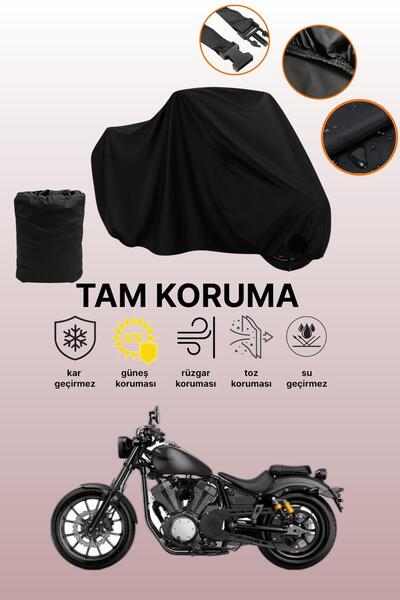 dokaca غطاء محرك متوافق مع ياماها XV950R باللون الأسود، غطاء واقي، غطاء دراجة...
