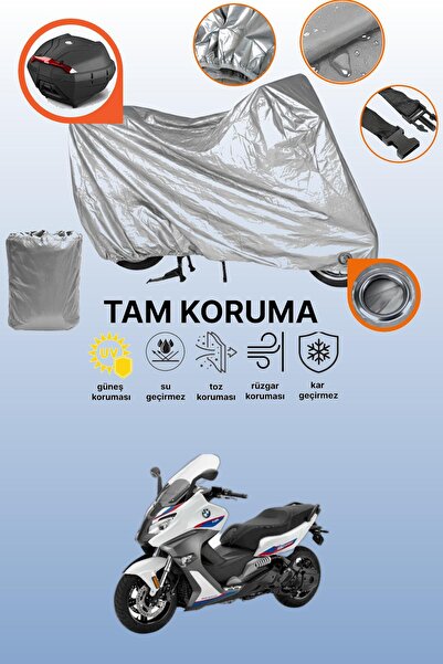 dokaca Gray Lock and Tail Bag Compatible Bmw C 650 Sport Compatible Motorcycl...