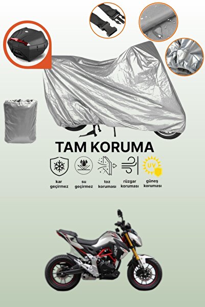 dokaca Gray Rear Bag Compatible Rks Rnx Plus Compatible Motorcycle Cover, Pro...