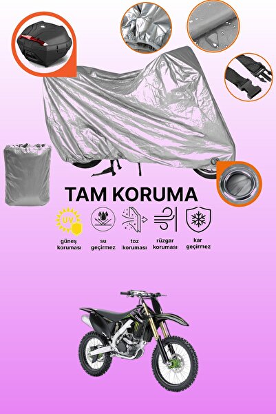dokaca غطاء حماية رمادي اللون متوافق مع دراجة نارية كاواساكي KX 250F، غطاء حماية
