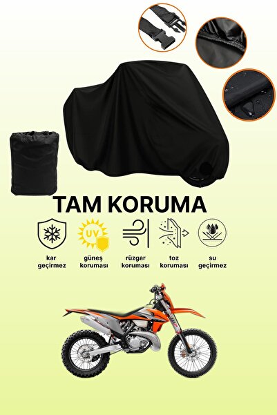 dokaca غطاء محرك أسود متوافق مع KTM 300 EXC TPI، غطاء واقي، غطاء للدراجات الن...