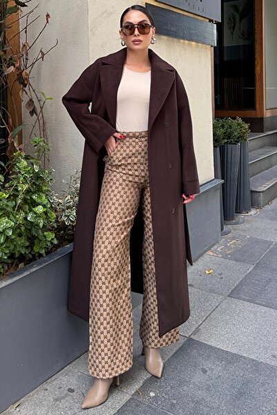 Olcay Παλτό Premium oversized με λεπτομέρεια ραφής Punto ΚΑΦΕ 3108