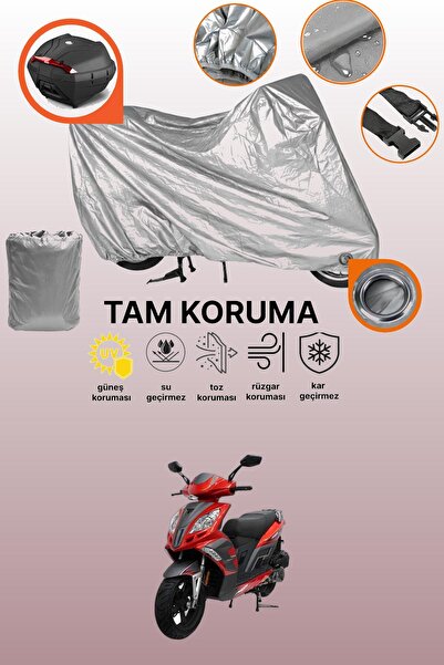 dokaca Gray Lock and Tail Bag Compatible Mondial 150 Mash Compatible Motorcyc...