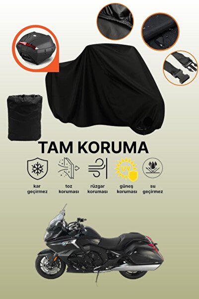 dokaca Black Rear Bag Compatible Bmw K 1600 Bagger Compatible Motorcycle Tarp...