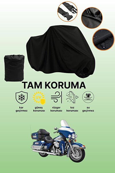 dokaca غطاء دراجة نارية أسود من نوع هارلي-ديفيدسون ألترا كلاسيك إلكترا جلايد ...