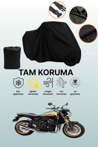 dokaca Black Kawasaki Z 900 Rs Compatible Motorcycle Cover, Protective Cover,...