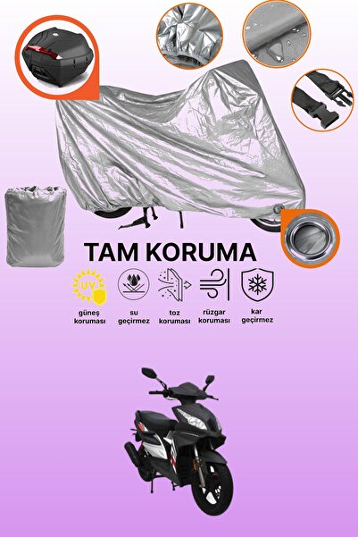 dokaca Gray Tail Bag and Lock Compatible Mondial 125 Ardour Compatible Motorc...