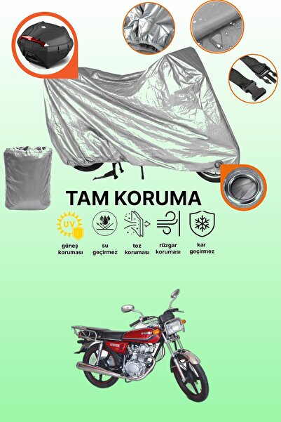 dokaca حقيبة خلفية وقفل رمادي متوافقة مع Kuba CG 100/KM125-6، غطاء حماية للدر...