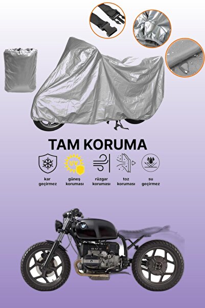 dokaca Gray Bmw R 65 Compatible Motorcycle Cover, Protective Cover, Motorbike...