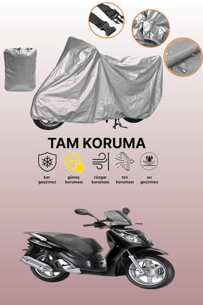 dokaca Gray Rks Outlook 150 Compatible Motorcycle Tarpaulin, Protective Cover...