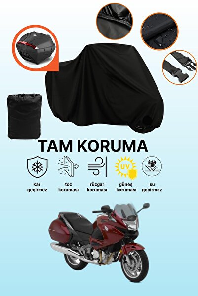 dokaca حقيبة خلفية سوداء متوافقة مع هوندا إن تي 700 في دوفيل ABS، غطاء دراجة ...