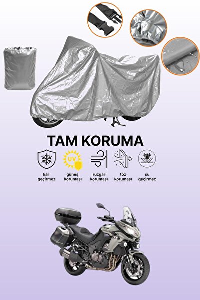 dokaca غطاء دراجة نارية رمادي اللون متوافق مع كاواساكي KLZ 1000 فيرسيس، غطاء ...