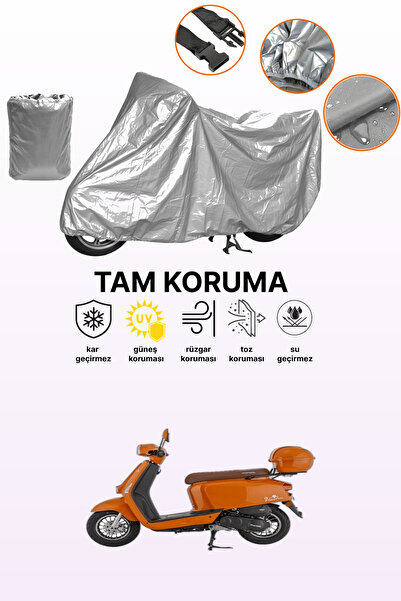 dokaca Gray Tail Bag and Lock Mismatched Mondial Virago 50 Compatible Motorcy...