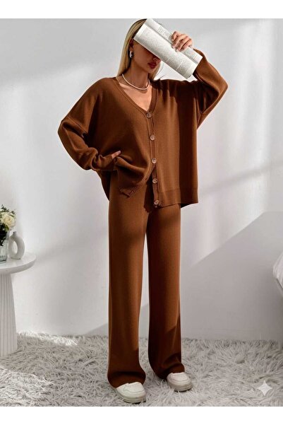 SAYZEN طقم كارديجان وبنطلون أساسي