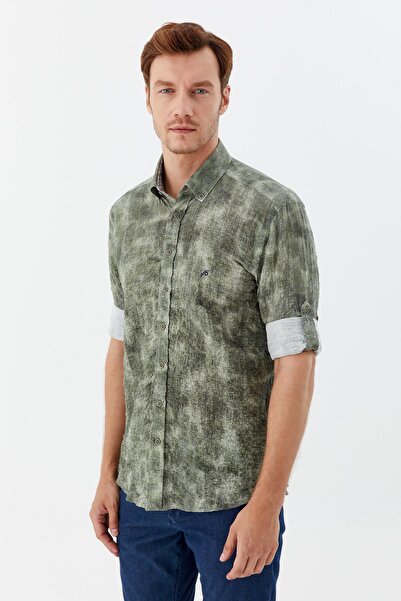 Sabri Özel Erkek Gömlek Haki