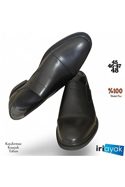 İriayak Men's Large Size 100% Genuine Leather Casual Shoes 45-46-47-48