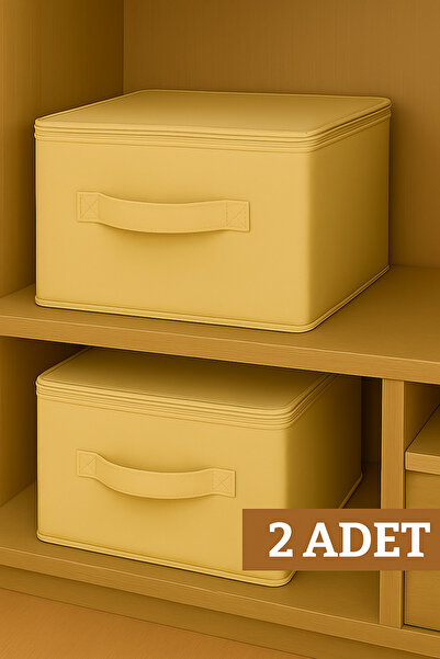 LUXWAY HOME Krem Tela Kumaş Katlanabilir Kolay Kurulum Dik Duran Hurç 35x42x2...