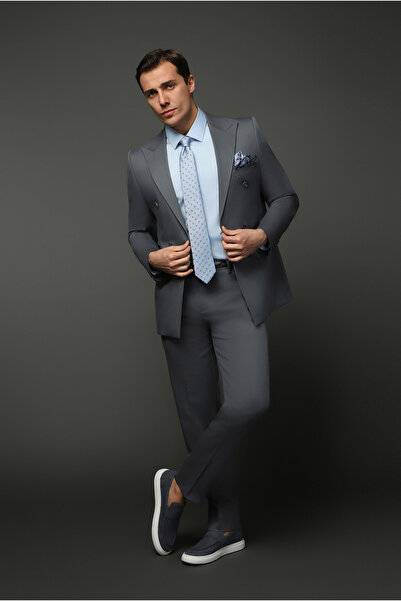 Kiğılı Regular Fit Cotton Lyocell Double Breasted Suit