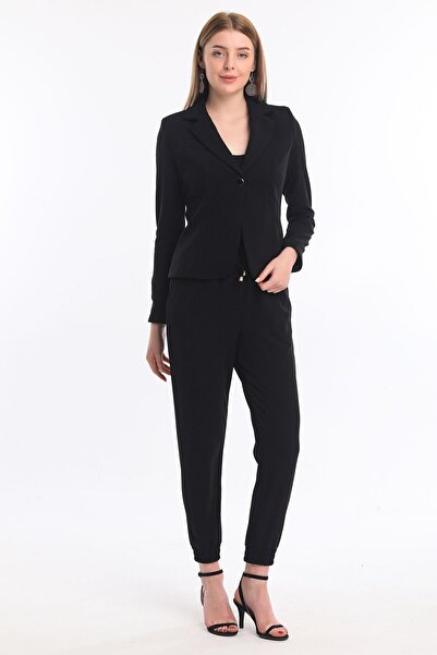 Sense Blazzer Scuba Lined Jacket| Ckt33437 Black