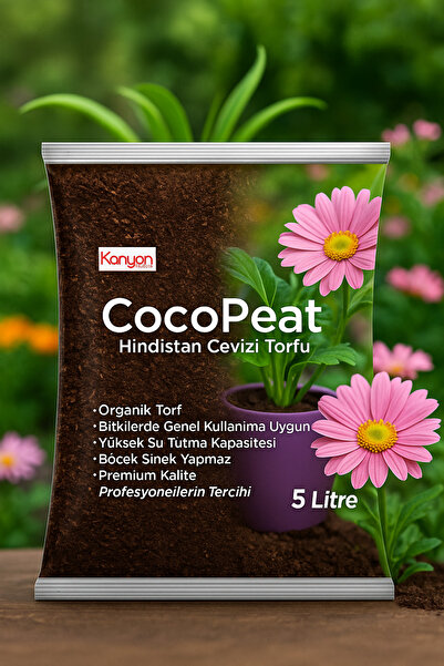 KanyonMarket Hindistan Cevizi Torfu %100 Doğal Torf - Cocopeat Hindistan Cevizi Lifi - Doğal Bitki Toprağı