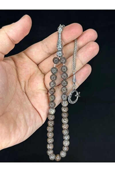 Anemore Collection هدية خاصة للحبيب - مسبحة طبيعية من حجر الياسبر، قطع الكرة ...