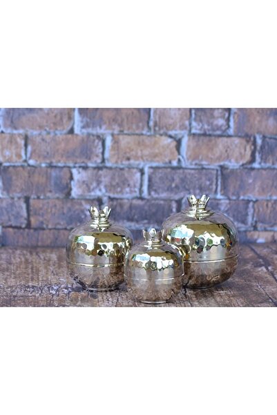 Bakır Concept Bakır Nar Seti 3'lü Gümüş Renk